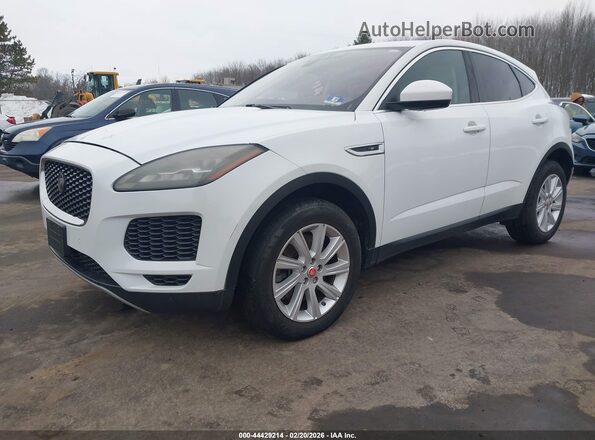 SADFJ2FX3K1Z47493 2019 JAGUAR E-PACE White წინა მარცხენა ხედი სამი მეოთხედიდან