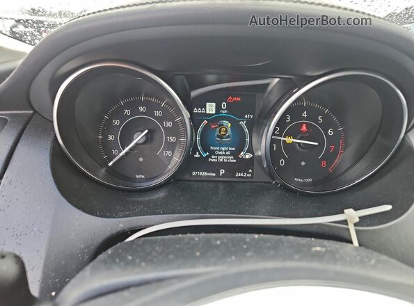SADFK2FX8L1Z82769 2020 JAGUAR E-PACE Black Vista del cuadro de instrumentos