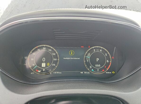 SADFL2FX6R1048521 2024 JAGUAR E-PACE Blue Instrument cluster view