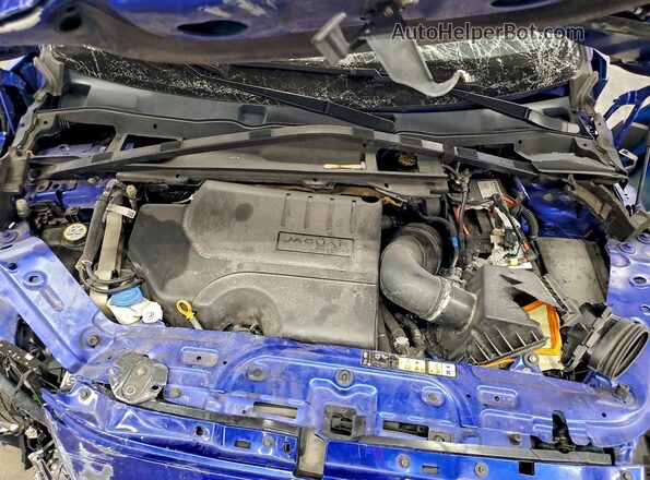 SADFP2FX0K1Z43609 2019 JAGUAR E-PACE Blue ძრავის განყოფილების ხედი