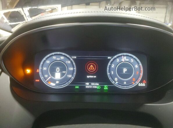 SADFP2FXXL1015209 2020 JAGUAR E-PACE Black Вид щитка приладів