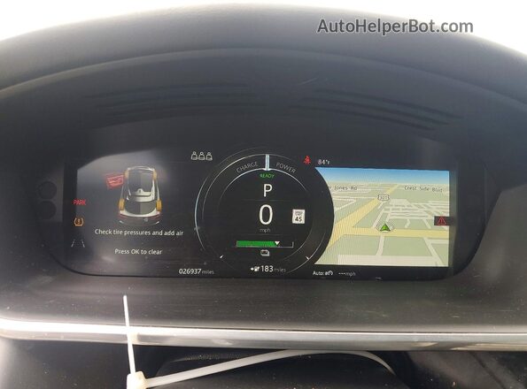 SADHB2S14L1F84763 2020 JAGUAR I-PACE Tan Սարքավորումների վահանակի տեսք