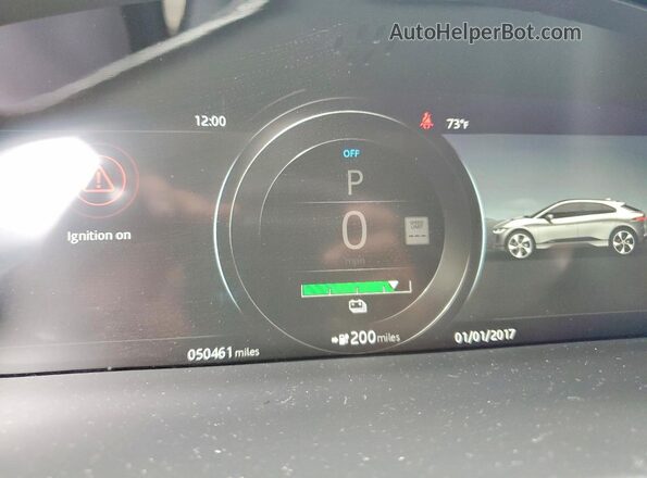 SADHB2S17L1F84840 2020 JAGUAR I-PACE White Widok zestawu wskaźników