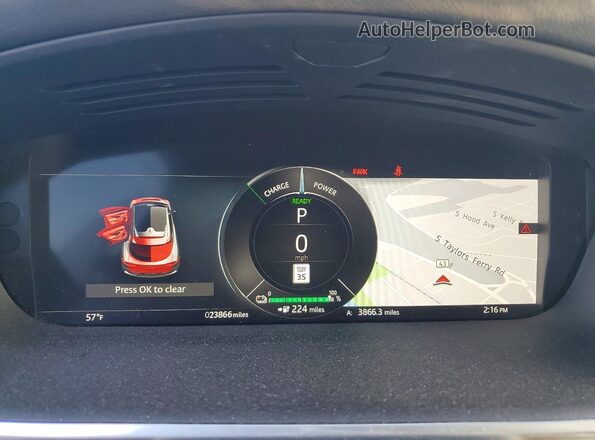 SADHM2S19R1632600 2024 JAGUAR I-PACE Синий Вид щитка приборов