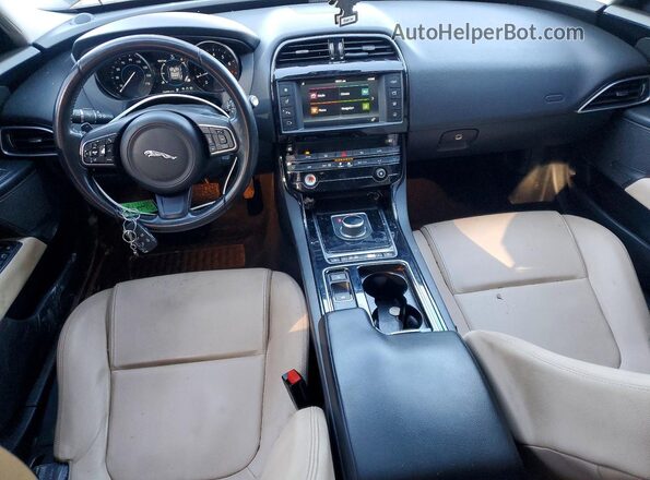 SAJAD4FX7JCP38402 2018 JAGUAR XF Black წინა პანელის ხედი
