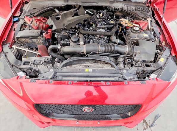 SAJAE4FX6JCP34869 2018 JAGUAR XF Red Widok wnętrza z tyłu