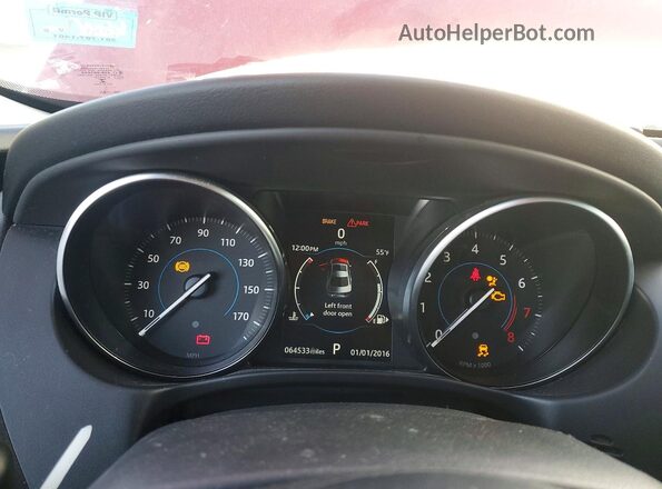 SAJAJ4FX2JCP37814 2018 JAGUAR XF Красный Вид щитка приборов