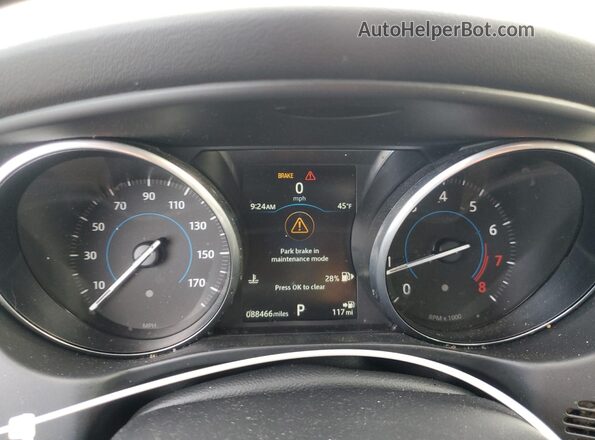 SAJAJ4FX4JCP25812 2018 JAGUAR XF White Սարքավորումների վահանակի տեսք
