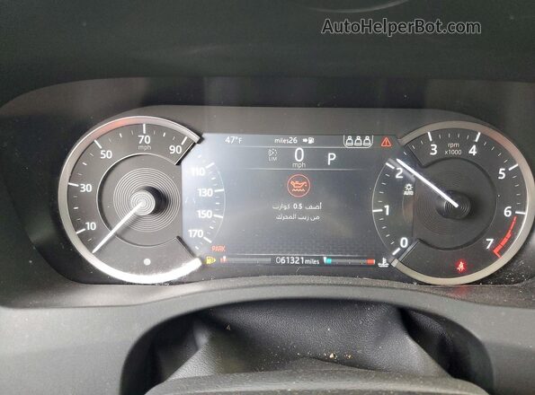 SAJAJ4FX9LCP56363 2020 JAGUAR XF Gray Vista del cuadro de instrumentos