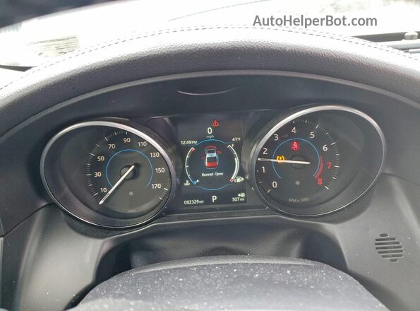 SAJBJ4BV6GCY22074 2016 JAGUAR XF Black Вид щитка приладів