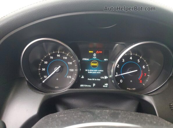 SAJBJ4FX4KCY79037 2019 JAGUAR XF White Instrument cluster view