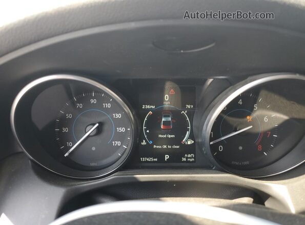 SAJBK4BVXGCY11401 2016 JAGUAR XF Silver Instrument cluster view