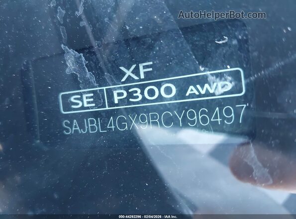 SAJBL4GX9RCY96497 2024 JAGUAR XF Gray 