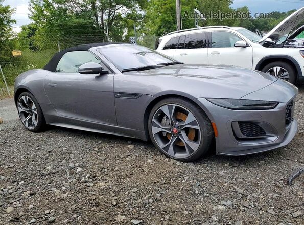 SAJDF5GX0MCK72375 2021 JAGUAR F-TYPE Gray Delantero derecho