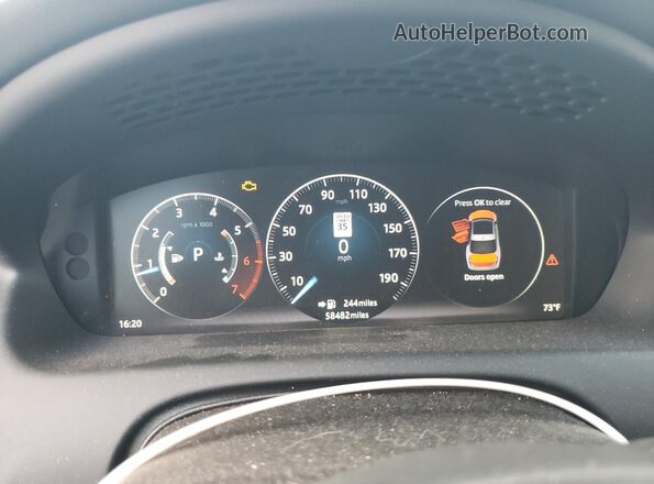 SAJWA1C76G8W01559 2016 JAGUAR XJ Белый Вид щитка приборов