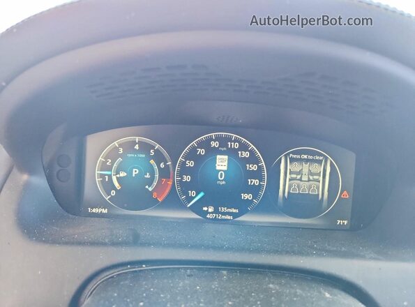SAJWA1CE4GMW01047 2016 JAGUAR XJ White Instrument cluster view