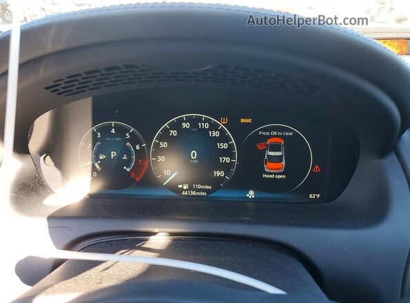 SAJWA2G71G8W01565 2016 JAGUAR XJL White Вид щитка приладів