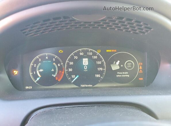 SAJWA2GE8JMW13516 2018 JAGUAR XJL Бордовый Вид щитка приборов