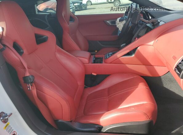 SAJWA6BU8H8K40258 2017 JAGUAR F-TYPE White უკანა სავარძლების ხედი