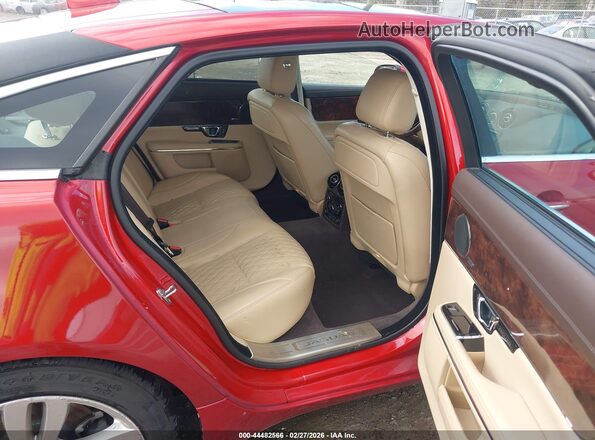 SAJWJ2GD5J8W13814 2018 JAGUAR XJ Red Widok naklejki z numerem VIN