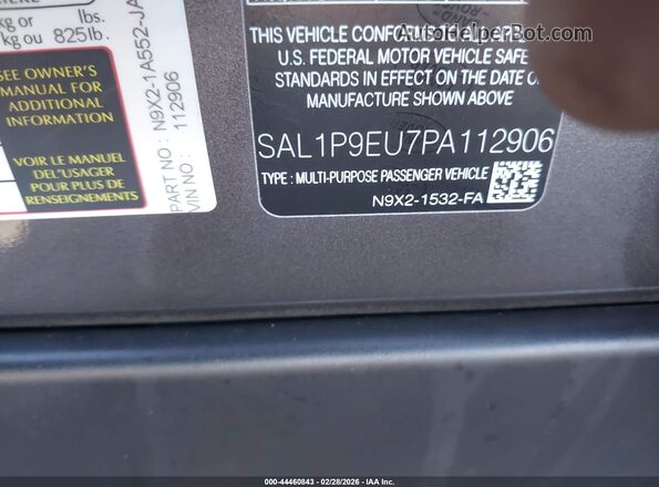 SAL1P9EU7PA112906 2023 LAND ROVER RANGE ROVER SPORT Gray ძრავის განყოფილების ხედი