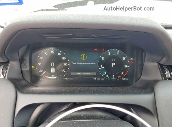SALCJ2FXXRH349149 2024 LAND ROVER DISCOVERY White Widok zestawu wskaźników
