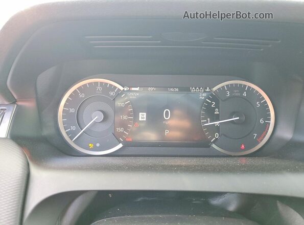 SALCL2FX6PH335241 2023 LAND ROVER DISCOVERY White Вид щитка приладів