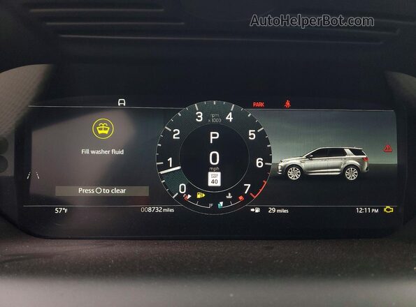 SALCL2FX7RH350205 2024 LAND ROVER DISCOVERY Black ხელსაწყოთა პანელის ხედი