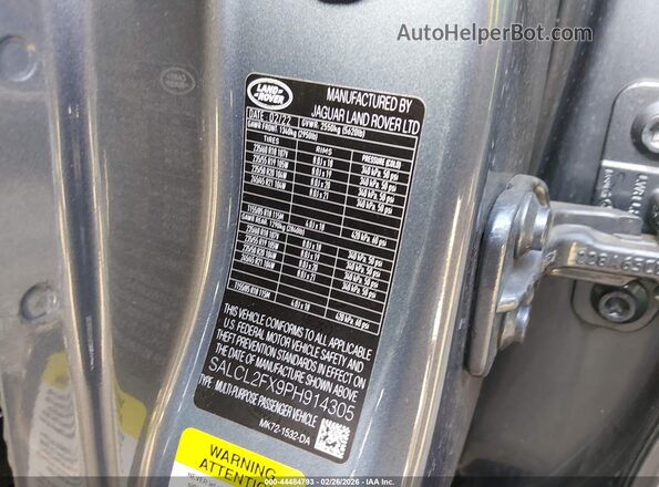 SALCL2FX9PH914305 2023 LAND ROVER DISCOVERY SPORT Light Blue Вид подкапотного пространства