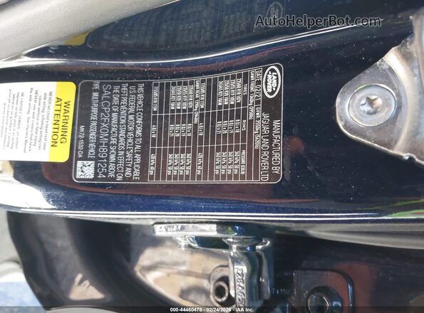 SALCP2FX0MH891254 2021 LAND ROVER DISCOVERY SPORT Blue Widok komory silnika
