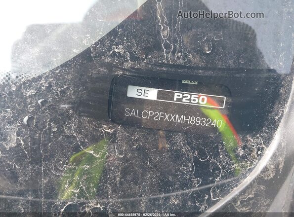 SALCP2FXXMH893240 2021 LAND ROVER DISCOVERY SPORT Silver 