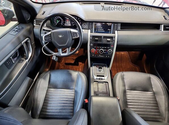 SALCT2BG0GH586522 2016 LAND ROVER DISCOVERY Red Առջևի վահանակի տեսք
