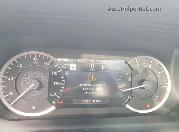 SALCT2FX4PH325999 2023 LAND ROVER DISCOVERY Silver Instrument cluster view