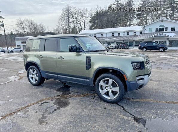 SALE1EEU2L2021249 2020 LAND ROVER DEFENDER Зеленый Задняя левая четверть