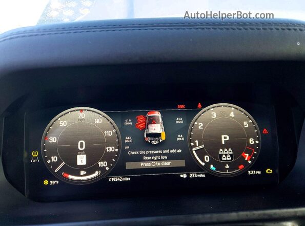 SALE2EEU4R2283781 2024 LAND ROVER DEFENDER White Instrument cluster view