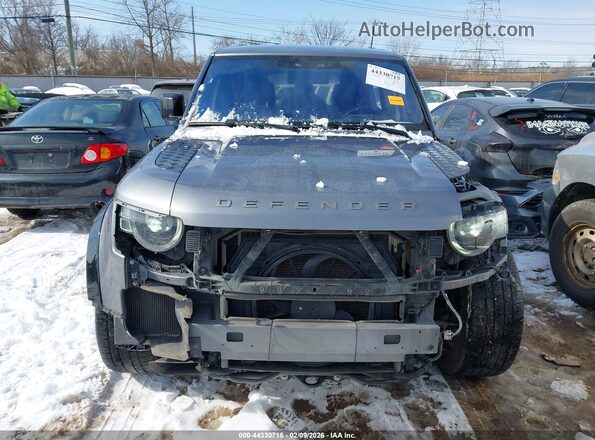 SALE2ERU7M2037696 2021 LAND ROVER DEFENDER Gray Rear interior view
