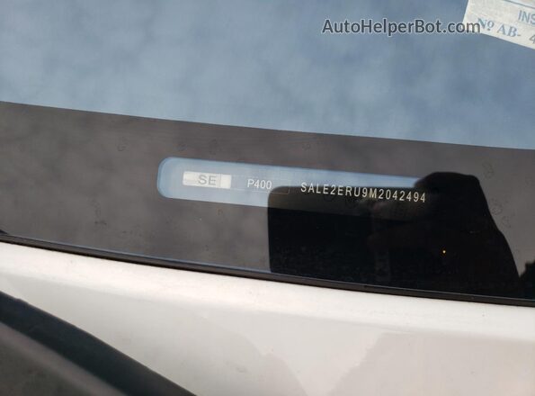 SALE2ERU9M2042494 2021 LAND ROVER DEFENDER White Widok naklejki z numerem VIN