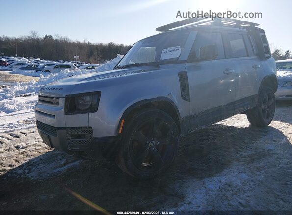 SALE37RU4M2044016 2021 LAND ROVER DEFENDER Silver წინა მარცხენა ხედი სამი მეოთხედიდან
