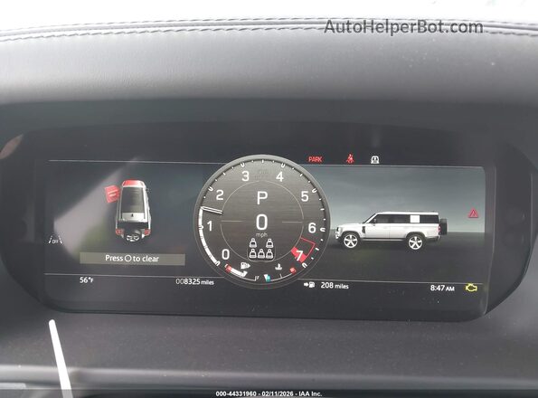 SALEJFFU7S2453063 2025 LAND ROVER DEFENDER Brown Вид задніх сидінь