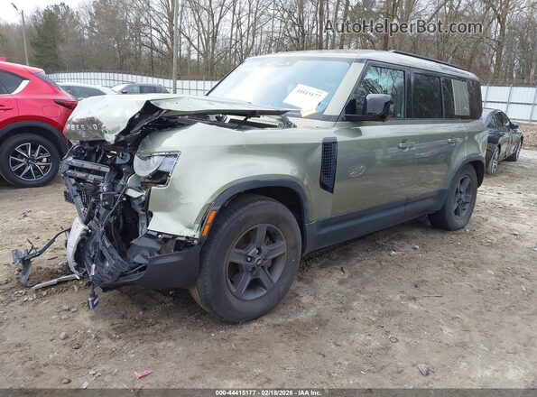 SALEKERX2N2081763 2022 LAND ROVER DEFENDER Зеленый Передняя левая четверть