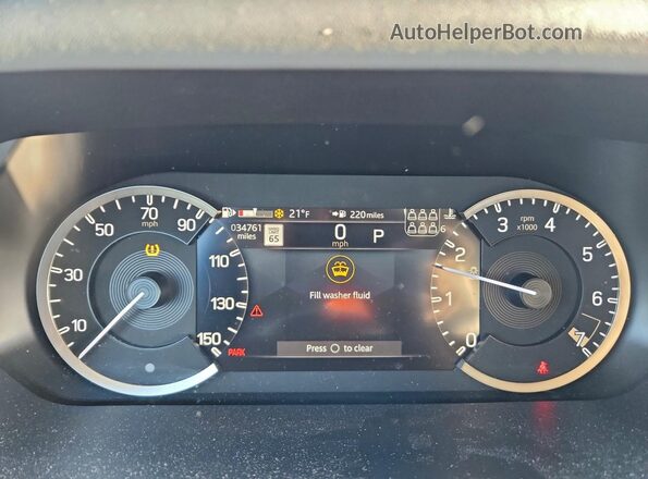 SALEVFEU7P2173673 2023 LAND ROVER DEFENDER White Instrument cluster view