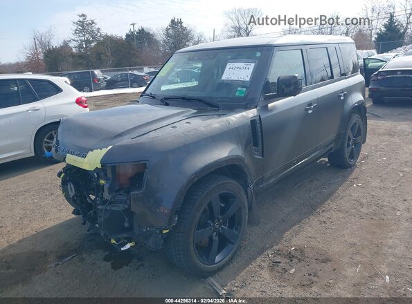 SALEWEEE4P2124382 2023 LAND ROVER DEFENDER Black Առջևի ձախ երեք քառորդ տեսարան