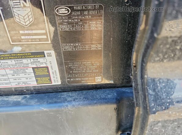 SALEWEEEXP2244204 2023 LAND ROVER DEFENDER Black სალონის 360-გრადუსიანი ხედი