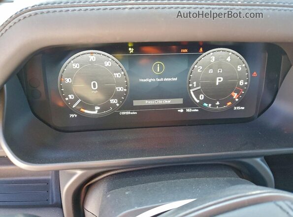 SALEXFEU1P2225521 2023 LAND ROVER DEFENDER Black Instrument cluster view