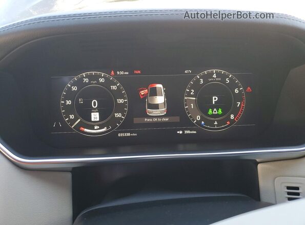 SALGR2SU4NA463446 2022 LAND ROVER RANGE Black Widok zestawu wskaźników