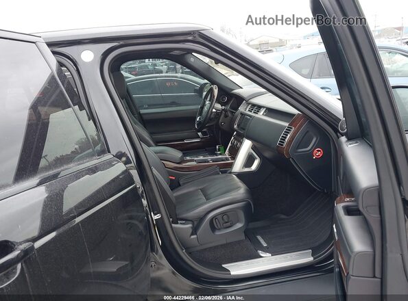 SALGS2EF5GA269965 2016 LAND ROVER RANGE ROVER Black წინა სალონის ხედი