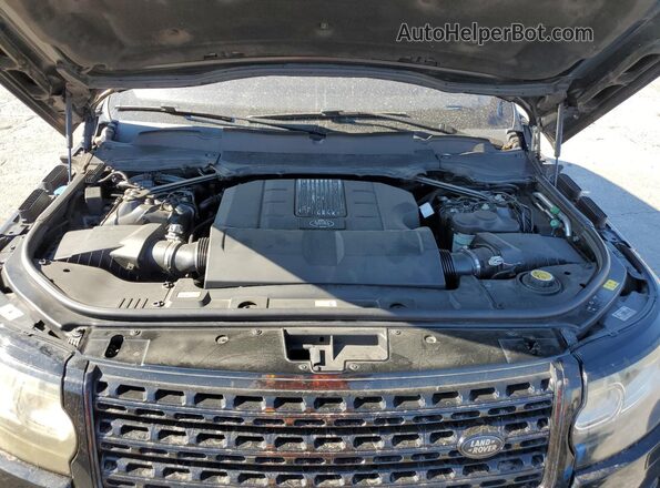 SALGS2FEXHA370703 2017 LAND ROVER RANGE Black ძრავის განყოფილების ხედი