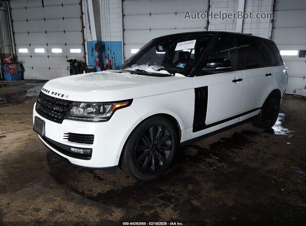 SALGS2FV8HA375544 2017 LAND ROVER RANGE ROVER White წინა მარცხენა ხედი სამი მეოთხედიდან