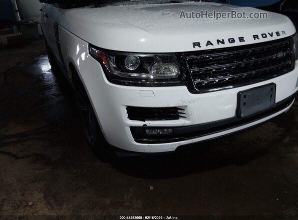 SALGS2FV8HA375544 2017 LAND ROVER RANGE ROVER White წინა ხედი