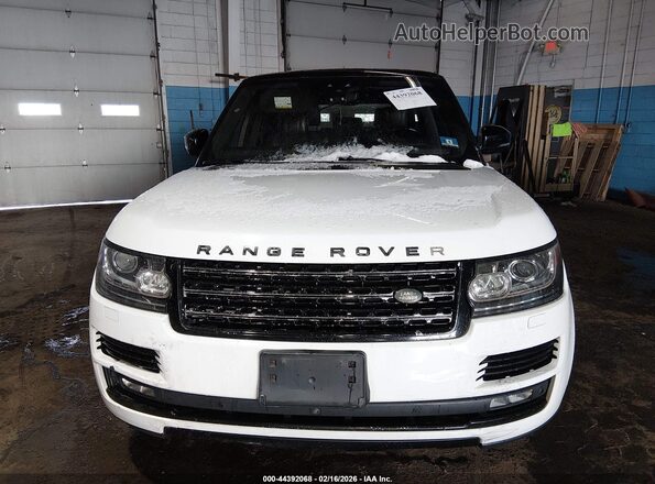 SALGS2FV8HA375544 2017 LAND ROVER RANGE ROVER White ხელსაწყოთა პანელის ხედი